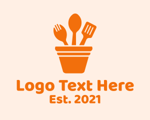 Kitchen Utensil Pot logo