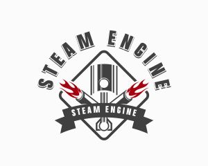 Engine Exhaust Automotive logo design