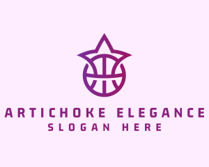 Star Basketball League Crown logo design