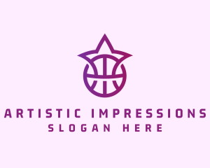 Star Basketball League Crown logo design