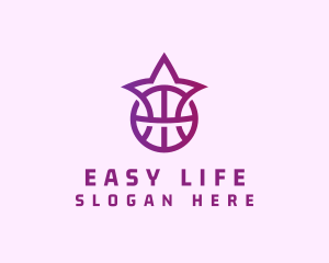 Star Basketball League Crown logo design