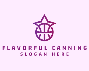 Star Basketball League Crown logo design