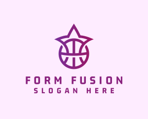 Star Basketball League Crown logo design