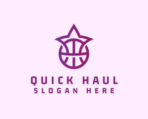 Star Basketball League Crown logo design