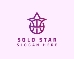 Star Basketball League Crown logo design