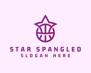 Star Basketball League Crown logo design