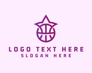 League - Star Basketball League Crown logo design