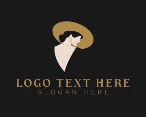 Elegant Fashionista Woman logo