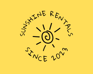 Summer Sun Doodle logo