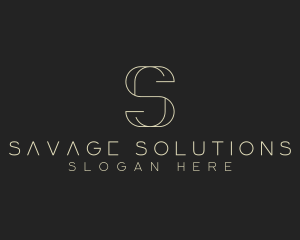 Modern Minimalist Letter S logo design