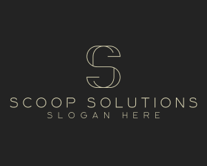 Modern Minimalist Letter S logo design