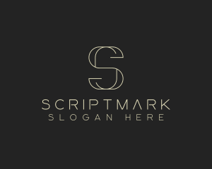 Modern Minimalist Letter S logo design