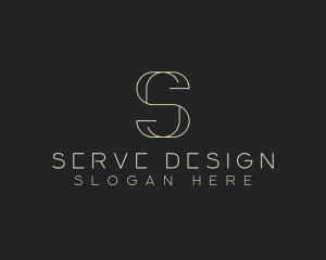 Modern Minimalist Letter S logo design