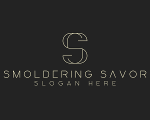 Modern Minimalist Letter S logo design