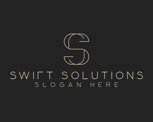 Modern Minimalist Letter S logo design