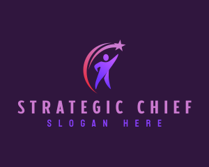 Coaching Leader Star logo design