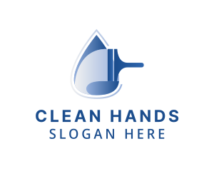 Hygiene Squeegee Droplet logo