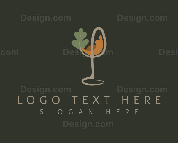 Natural Wine Glass Logo