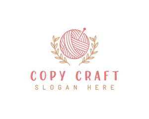 Yarn Knitting Craft logo design