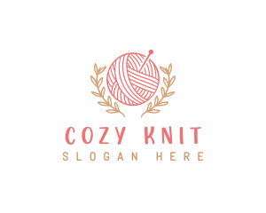 Yarn Knitting Craft logo design