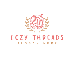 Yarn Knitting Craft logo design