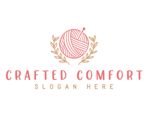 Yarn Knitting Craft logo design