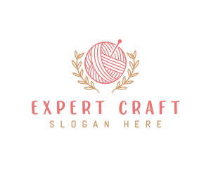 Yarn Knitting Craft logo design