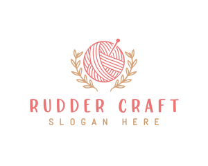 Yarn Knitting Craft logo design