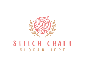 Yarn Knitting Craft logo design