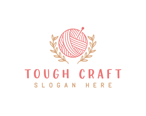 Yarn Knitting Craft logo design