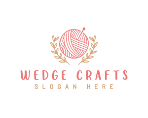 Yarn Knitting Craft logo design