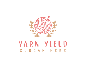 Yarn Knitting Craft logo design