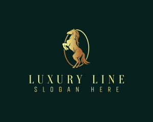 Luxury Horse Rearing  logo design