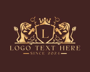 Luxury Lion Insignia logo