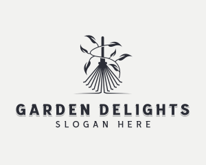 Garden Rake Gardener logo design