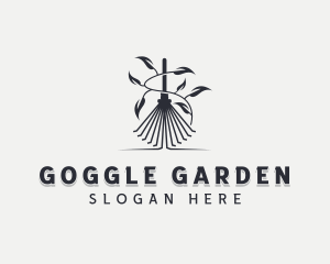 Garden Rake Gardener logo design