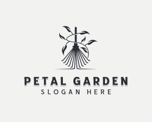 Garden Rake Gardener logo design