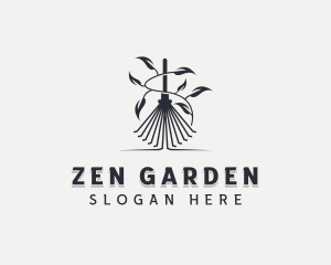 Garden Rake Gardener logo design