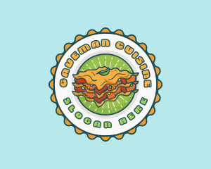 Lasagna Pasta Restaurant logo design