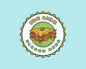 Lasagna Pasta Restaurant logo design