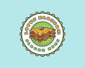 Lasagna Pasta Restaurant logo design