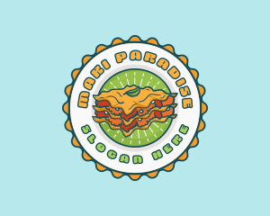 Lasagna Pasta Restaurant logo design