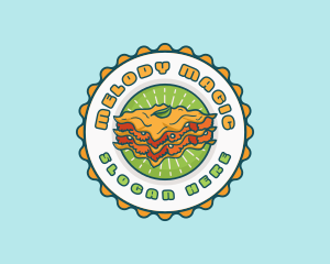 Lasagna Pasta Restaurant logo design