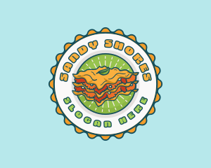 Lasagna Pasta Restaurant logo design