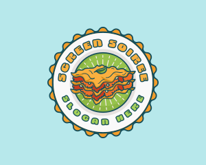 Lasagna Pasta Restaurant logo design