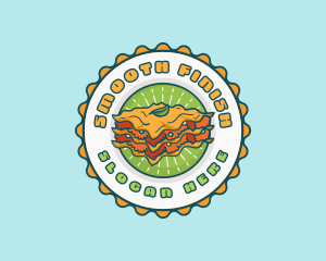 Lasagna Pasta Restaurant logo design