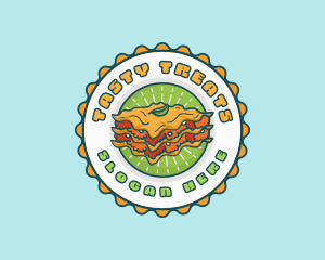 Lasagna Pasta Restaurant logo design