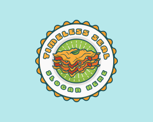 Lasagna Pasta Emblem logo