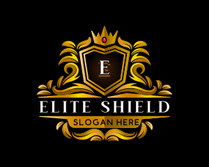 Royal Shield Crown logo design