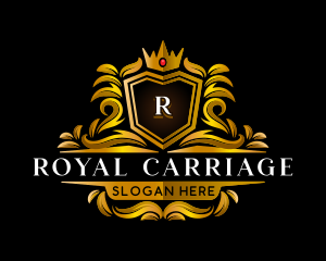 Royal Shield Crown logo design